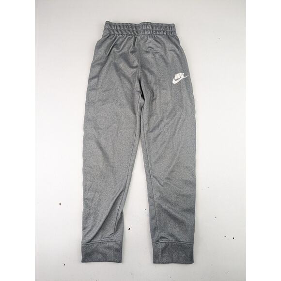 Nike Gray Active Joggers with Logo Nike Band - 7 Youth - Picture 2 of 6